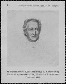 Johann Wolfgang von Goethe von Helene Varges