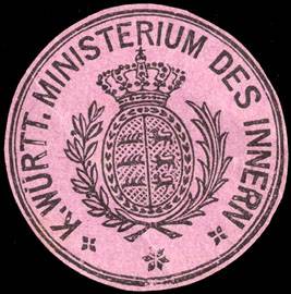 Königlich Württembergiche Ministerium des Innern