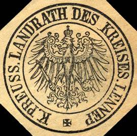 Königlich Preussischer Landrath des Kreises Lennep