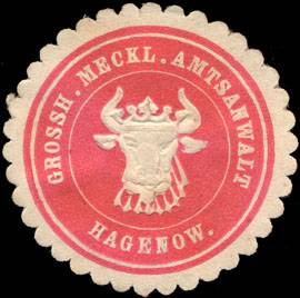 Grossherzoglich - Mecklenburgischer - Amtsanwalt - Hagenow