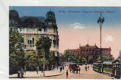Berlin Mitte Potsdamer Platz Bahnhof 1917