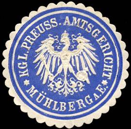 Königlich Preussisches Amtsgericht - Mühlberg a. E.