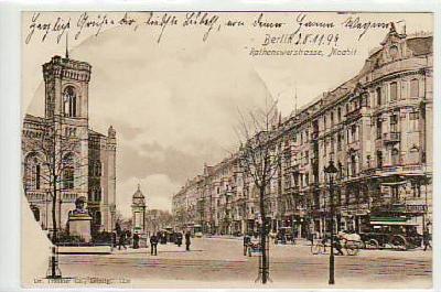 Berlin Moabit Tiergarten Rathenowerstrasse 1899
