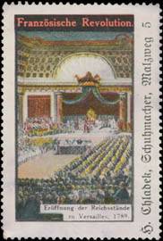 1789 Eröffnung der Reichsstände von Versailles
