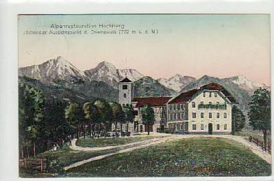 Alpenrestaurant Hochberg bei Traunstein 1914