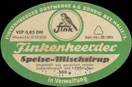 Finkenheerder Speise-Mischsirup