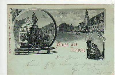 Leipzig Mondschein Litho 1897