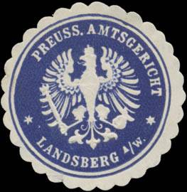 Pr. Amtsgericht Landsberg/Warthe