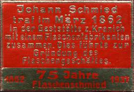 75 Jahre Flaschenschmied - Johann Schmied