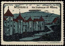 Alte Stadtmauer mit Wülzburg