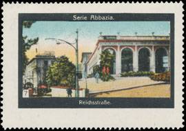 Reichsstraße mit Straßenbahn