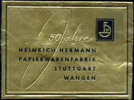 50 Jahre Heinrich Hermann Papierwarenfabrik
