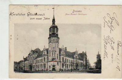 Dessau Glückwunsch neujahr, Postamt 1908