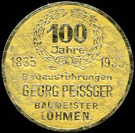 100 Jahre Bauausführungen Georg Peissger - Baumeister Lohmen