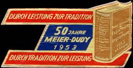 50 Jahre Meier - Dudy Adressbuch der Exporteure und Importeure