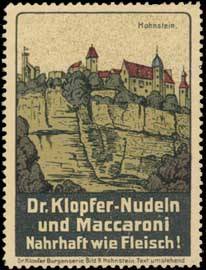 Hohnstein - Dr. Klopfer-Nudeln