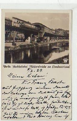 Berlin Kreuzberg Hochbahn Bahnhof Möckernbrücke 1929