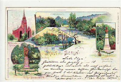 Berlin Friedrichshain Litho 1900