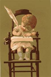 Kind beim schreiben