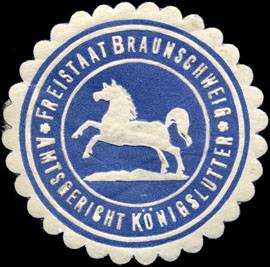 Freistaat Braunschweig - Amtsgericht Königslutter