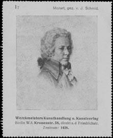 Wolfgang Amadeus Mozart von J. Schmid