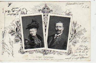 Adel Monarchie Kaiserpaar 1899 in London