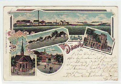 Dömitz an der Elbe Dynamitfabrik Litho Ansichtskarte 1898