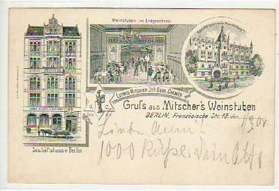 Berlin Mitte Weinstube Mitscher 1900