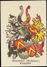 Biechteler (Bichteler) Wappen Kempten