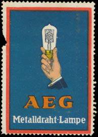 AEG Metalldraht-Lampe