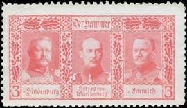 Paul von Hindenburg, Herzog von Württemberg, Otto von Emmich