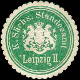 Königlich Sächsische Standesamt Leipzig II.