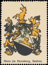 Horn in Hornberg, Baden Wappen