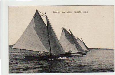 Berlin Tegel Segelboote ca 1920