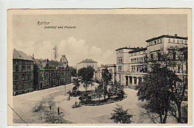 Ratibor Schlesien Bahnhof,Postamt 1910