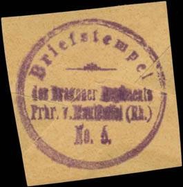 Briefstempel Dragoner-Regiment Freiherr von Manteuffel (Rheinisches) Nr. 5