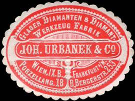 Glaser Diamanten & Diamant - Werkzeug Fabrik Joh. Urbanek & Co. - Wien - Frankfurt / Main