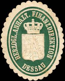 Herzoglich Anhalt. Finanzdirektion Dessau