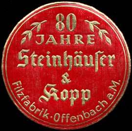 80 Jahre Filzfabrik Steinhäuser & Kopp - Offenbach am Main