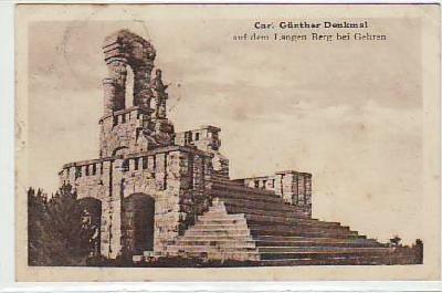 Adel Fürst Carl Günther Denkmal bei Gehren Thüringen 1930
