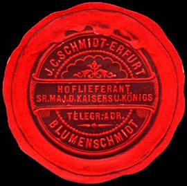 J. C. Schmidt - Erfurt - Blumenschmidt - Hoflieferant