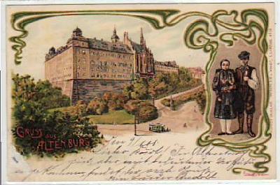 Altenburg Jugendstil Litho 1908