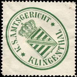 Königlich Sächsische Amtsgericht - Klingenthal