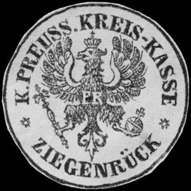 Königlich Preussische Kreis - Kasse - Ziegenrück