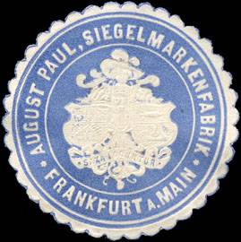 August Paul - Siegelmarkenfabrik - Frankfurt am Main