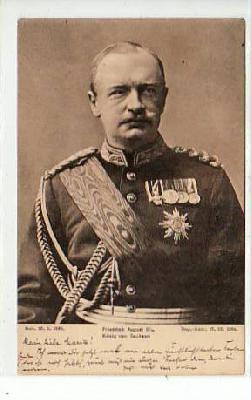 Adel Monarchie König Friedrich August von Sachsen