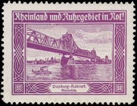 Duisburg Ruhrort Rheinbrücke