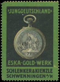 Jungdeutschland Uhr mit Eska-Gold-Werk für Pfadfinder