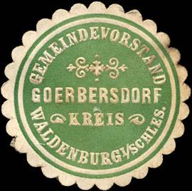 Gemeindevorstand Goerbersdorf Kreis Waldenburg in Schlesien