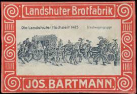 Brautwagengruppe Landshuter Hochzeit 1475